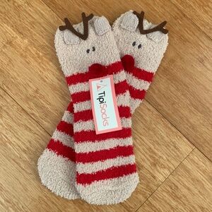 TipiSocks Adult Reindeer Socks NWT One Size